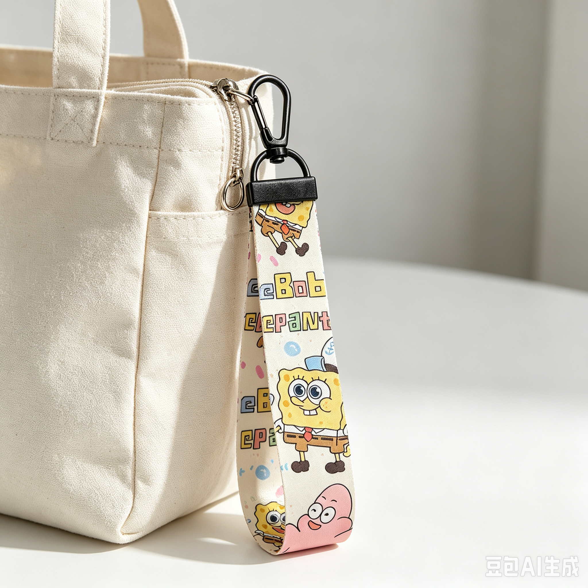 Men'S Accessories Holder - Porte-clés Bob l'éponge brodé pour hommes