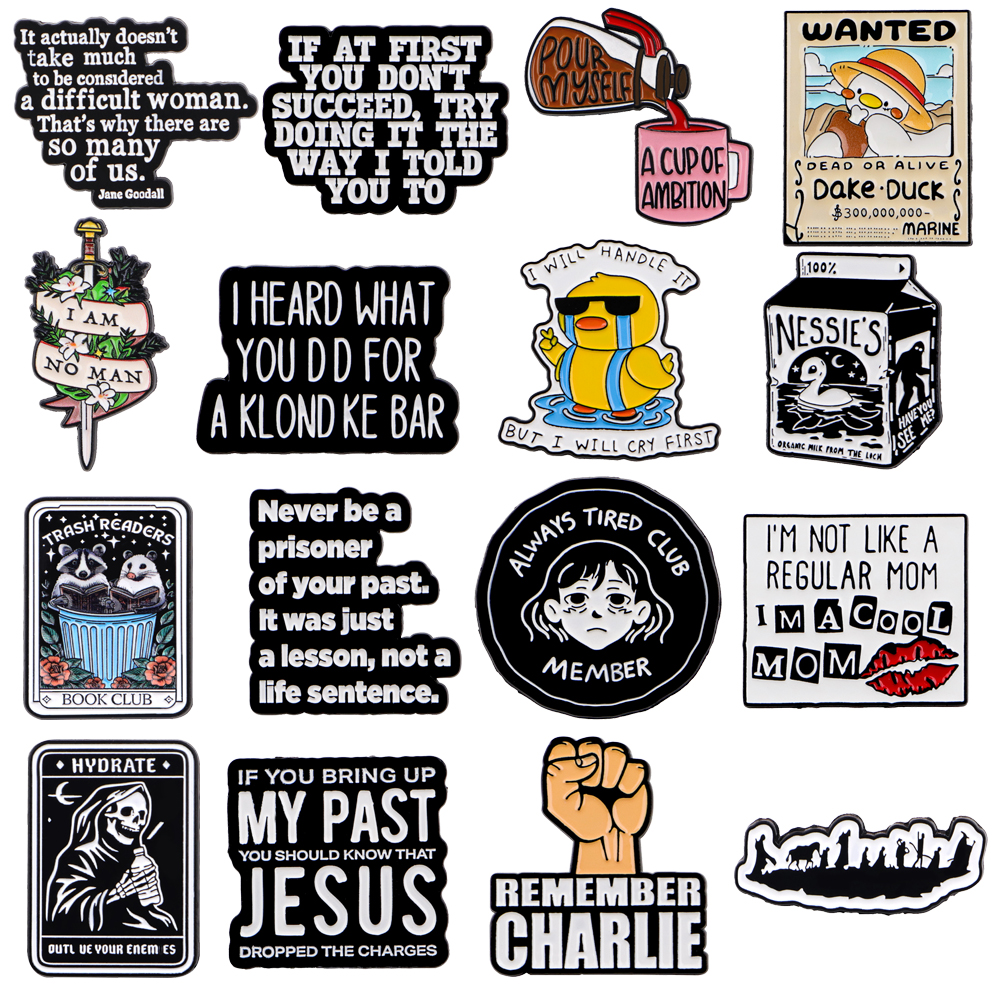 Men'S Accessories Quotes - Broches à revers avec citations I