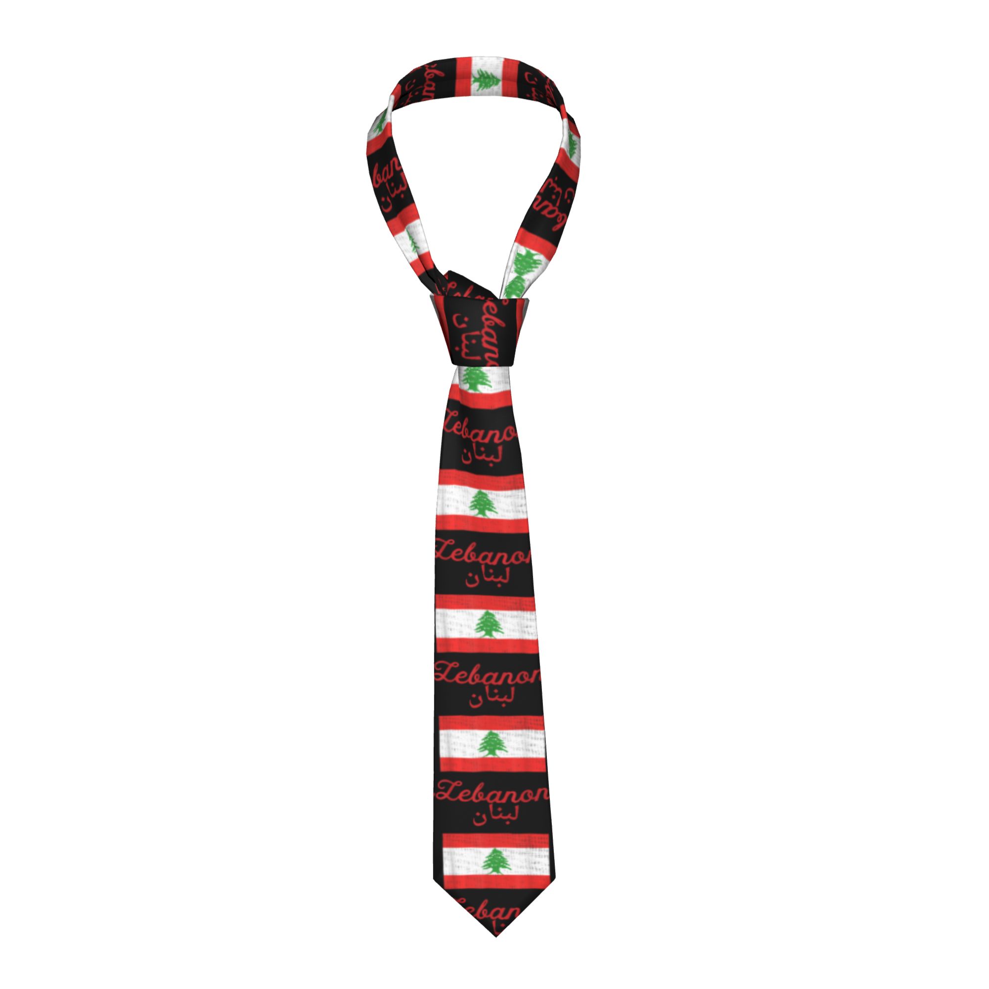 Men Accessories Lebanon - Cravate avec drapeau du Liban, cravates