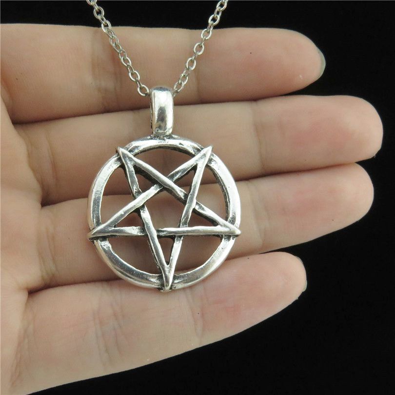Men'S Accessories Best - Colliers pentagramme Vintage couleur argent pour