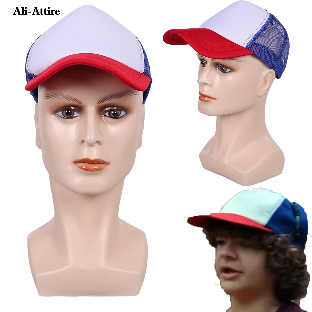 Men Accessories Hat - TV ST 5 Cosplay Dustin bleu