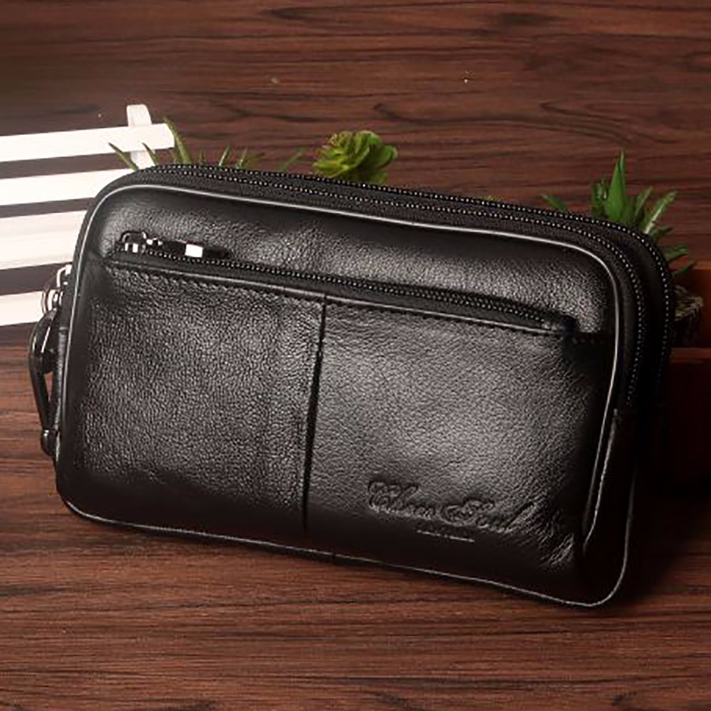 Men Accessories Box - Pochette en cuir véritable pour homme,