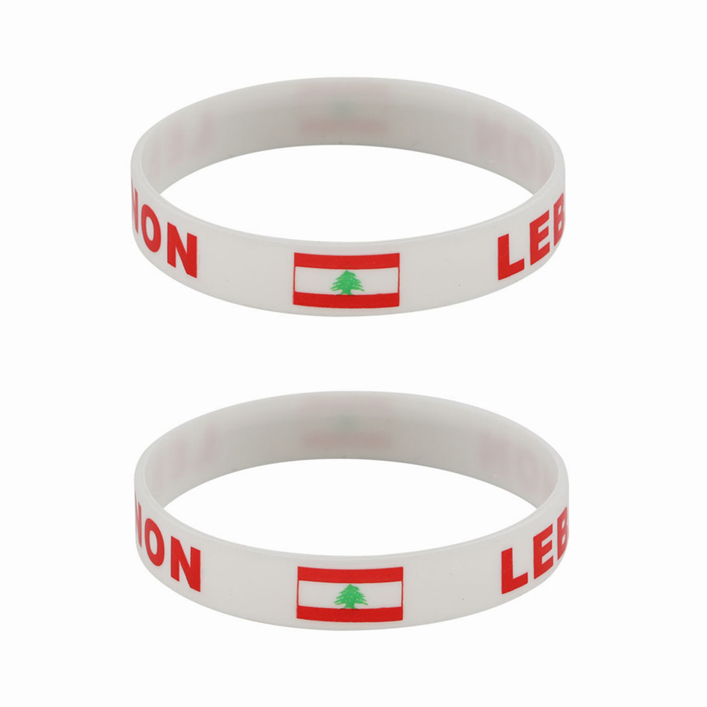 Men Accessories Lebanon - Bracelets en Silicone drapeau du liban,