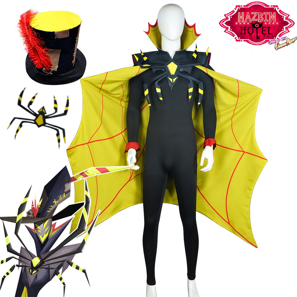 Men Accessories Hat - Costume de cosplay Hazbin Hotel, ensemble