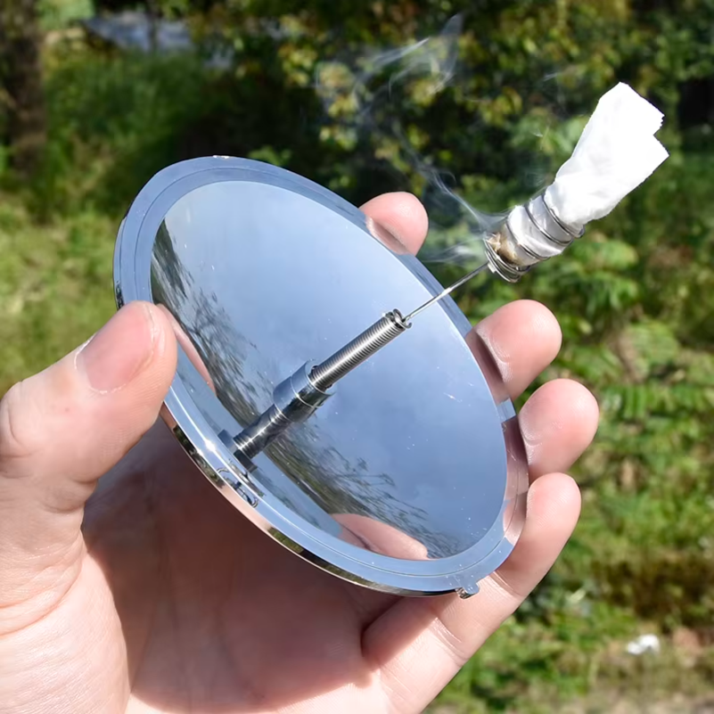 Lighter Windproof - Allumeur solaire d'extérieur, étanche et coupe-vent,