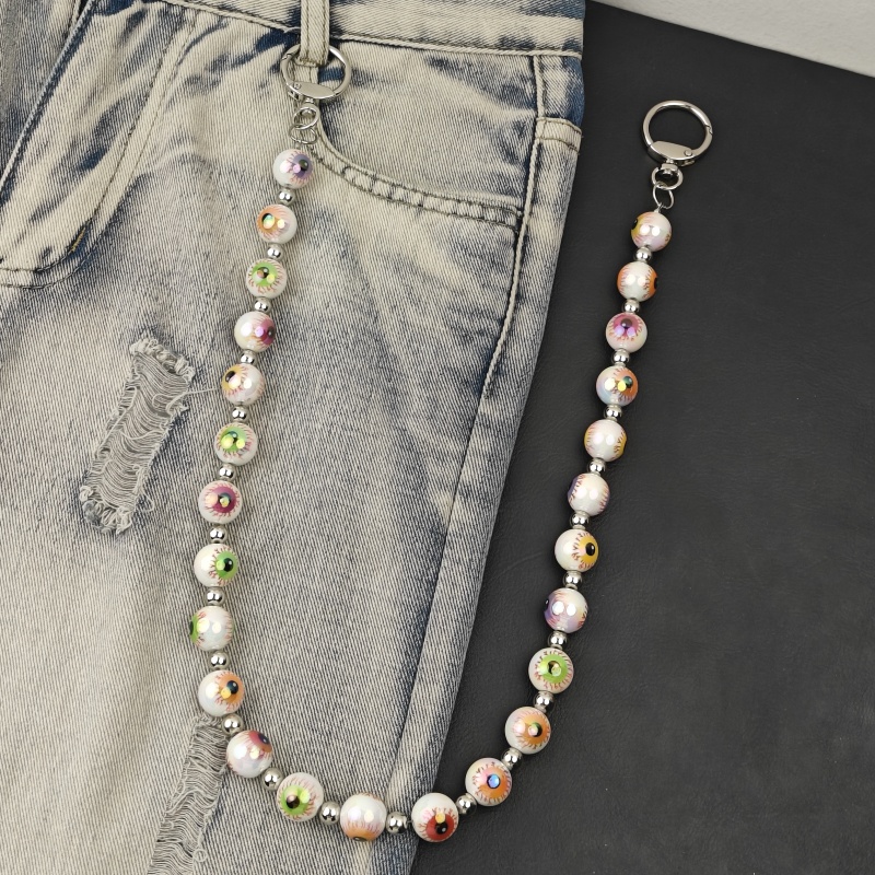 Men Accessories Evil Eye - Chaîne de pantalon multicolore pour hommes