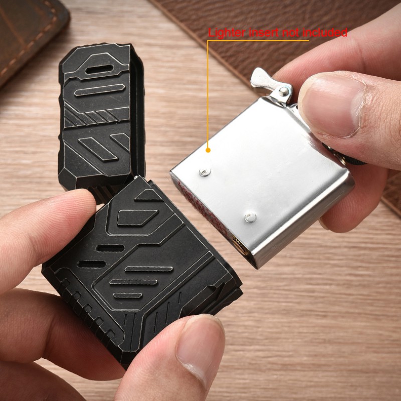 Lighter Windproof - Étui pour briquet en alliage de
