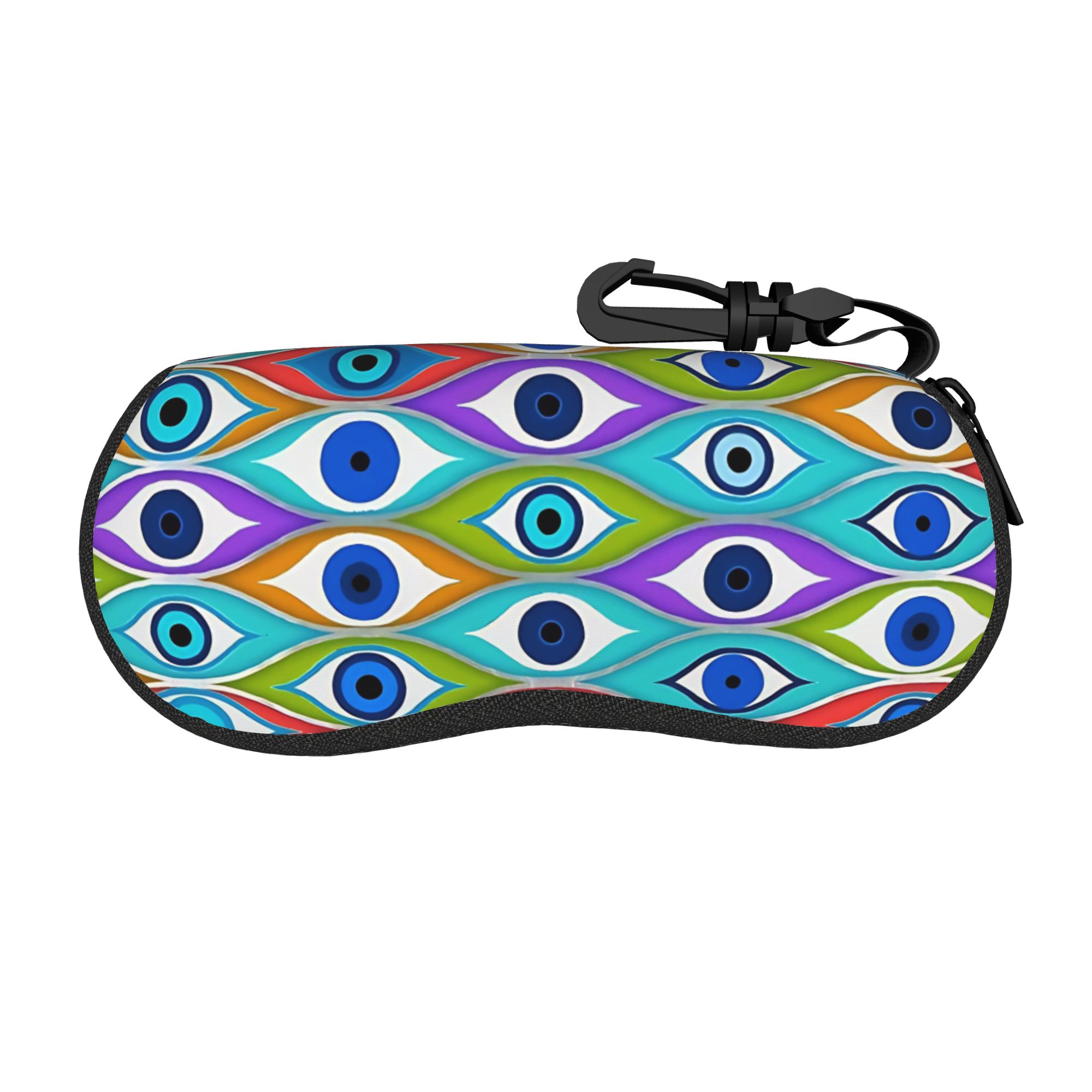 Men Accessories Evil Eye - Étui à lunettes coloré à motif