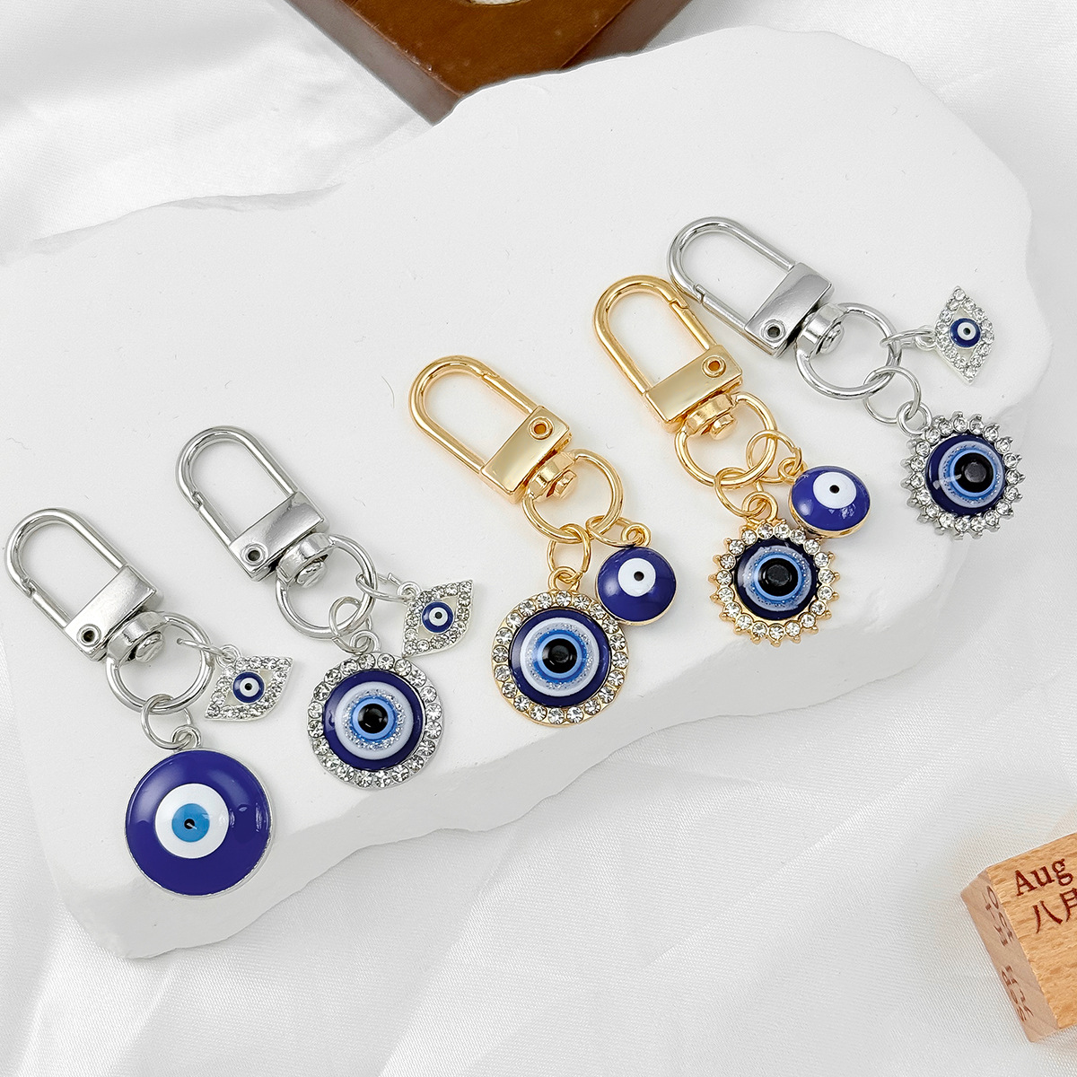 Men Accessories Evil Eye - Porte-clés en métal avec motif œil