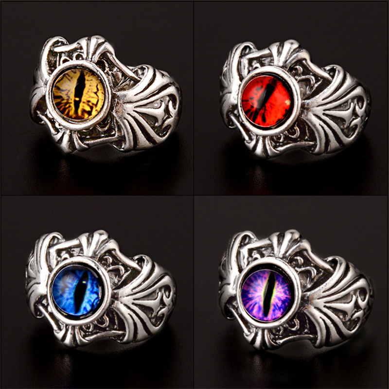 Men Accessories Evil Eye - Bague rétro Vines Evil Eye pour
