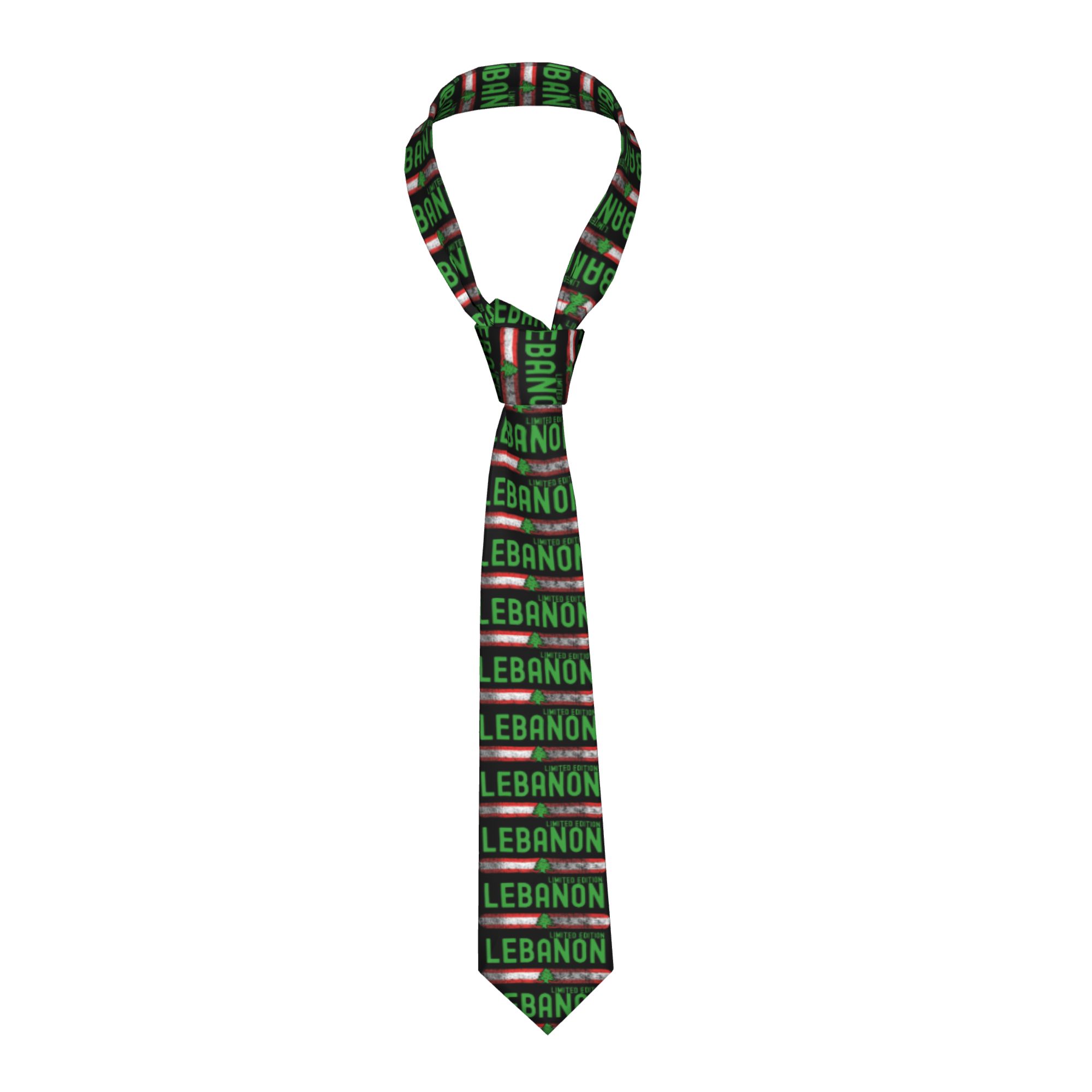 Men Accessories Lebanon - Cravate patriotique libanaise avec motif du