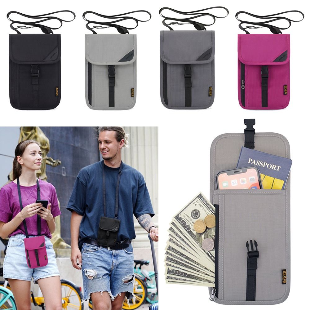 Passport Wallet Rfid - Housse de protection de voyage Portable,
