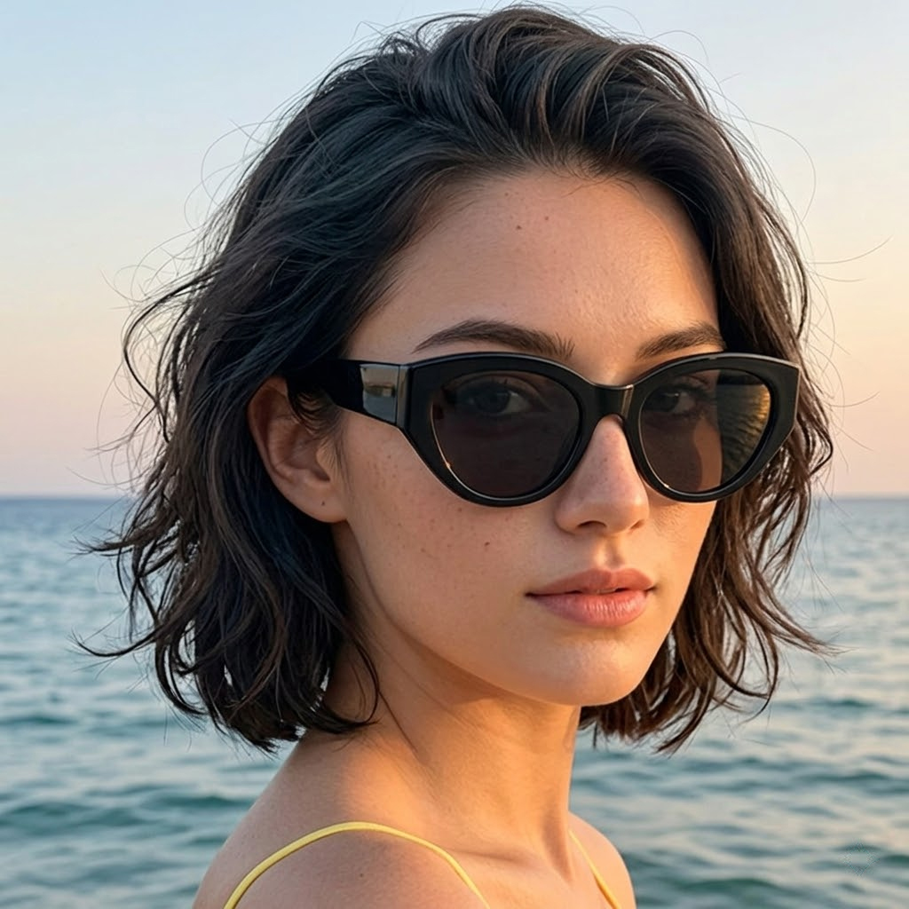 Men'S Accessories Designer - Lunettes de soleil polarisées classiques œil-de-chat