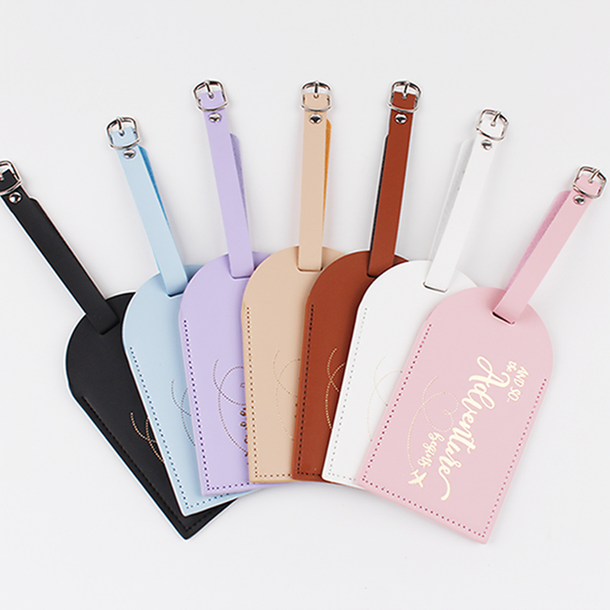 Men'S Accessories Holder - Étiquette de bagage en cuir PU