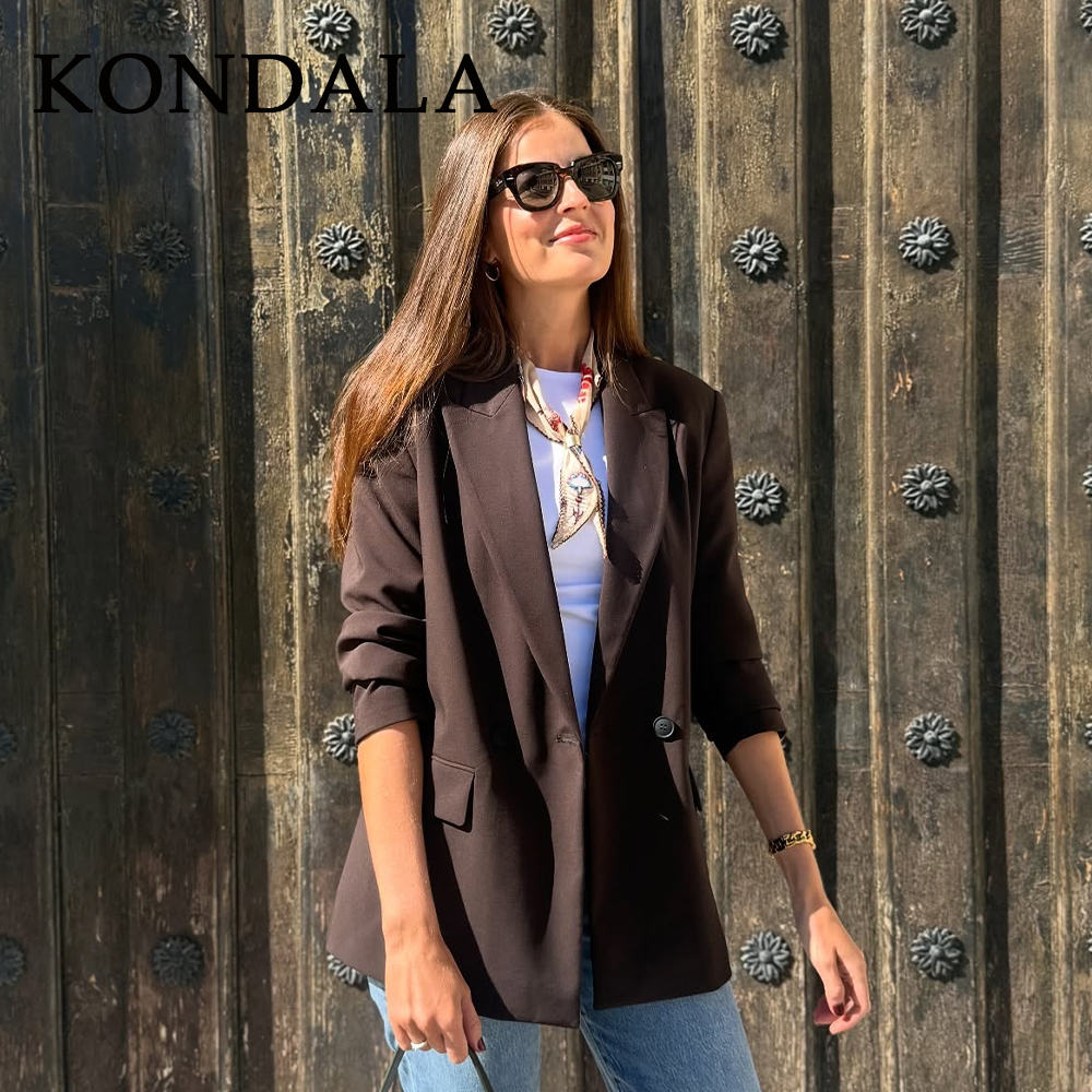 Men Accessories Elegant - KONDALA 2026 Printemps-Été – Blazers Marron