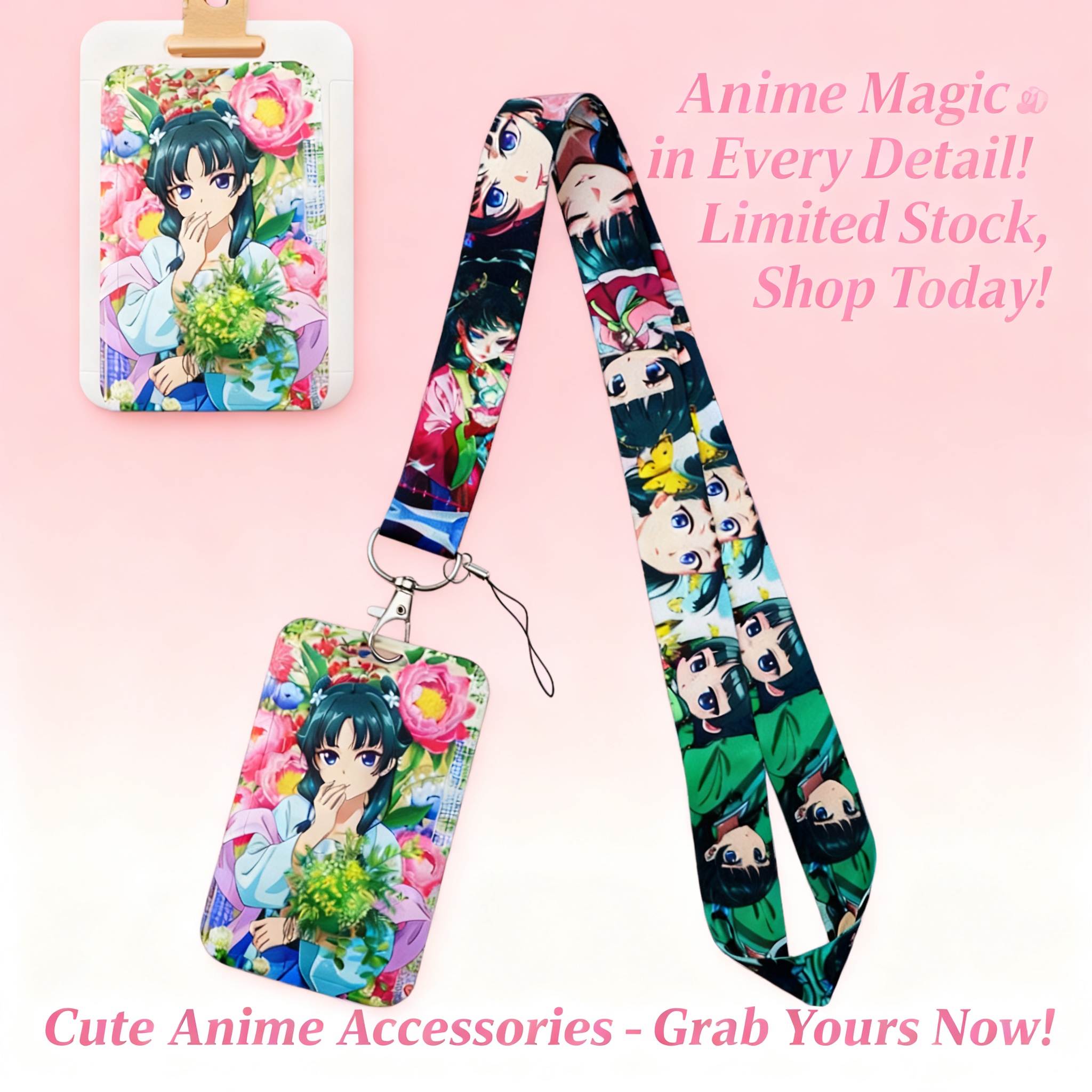 Men'S Accessories Holder - Lanière de cou mignonne style Anime