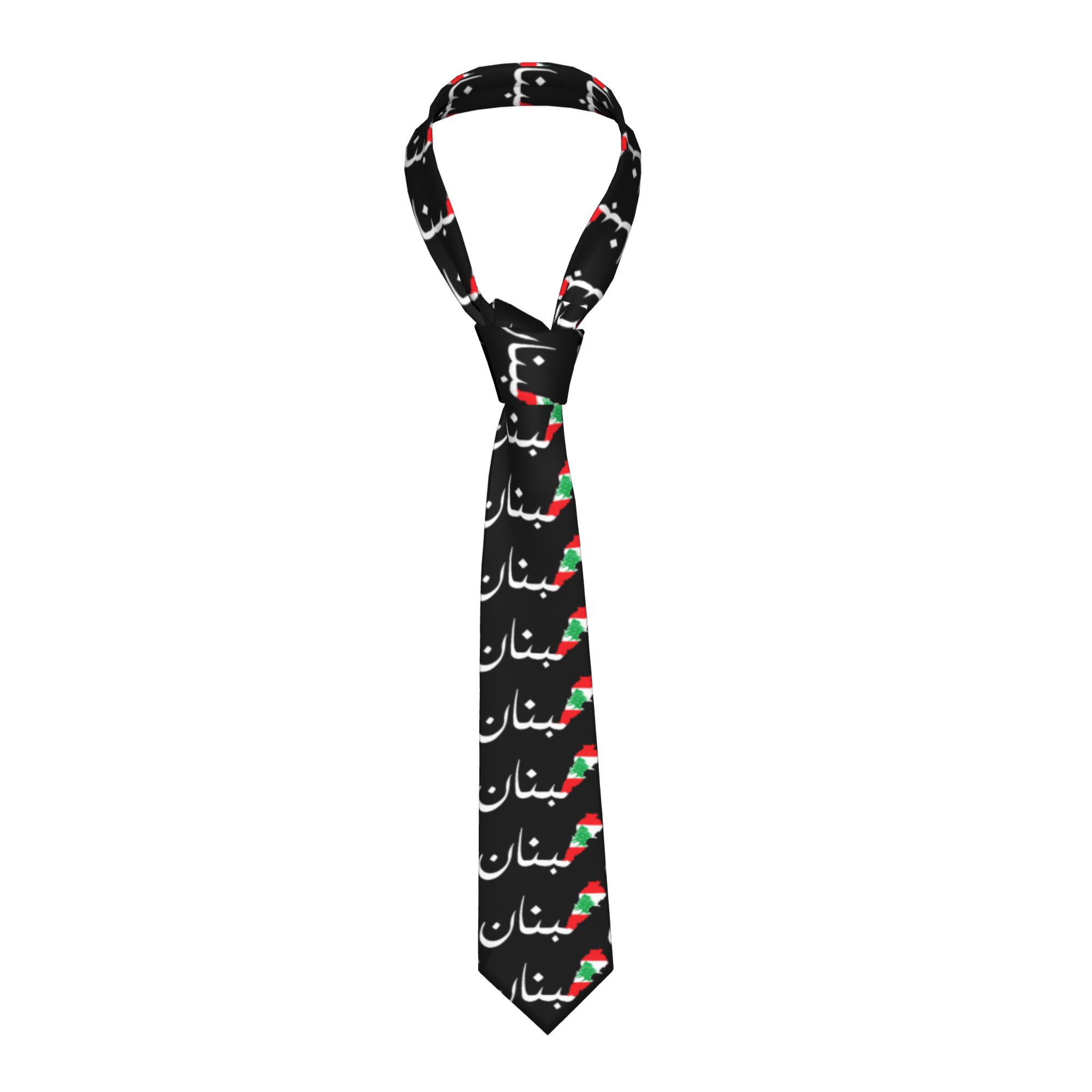 Men Accessories Lebanon - Cravate pour homme avec motif drapeau