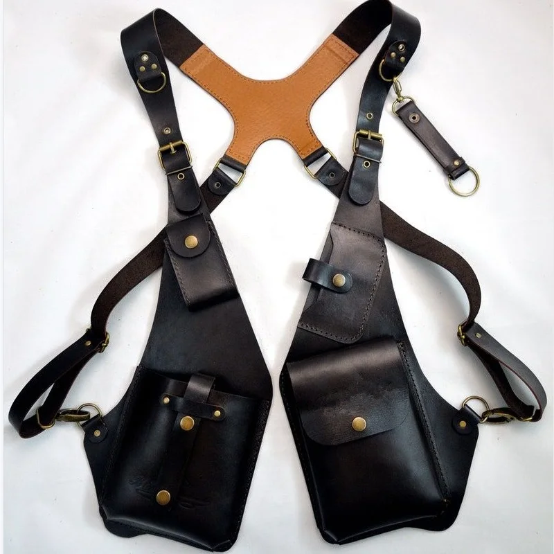 Men Accessories Box - Sac en cuir PU Steampunk Vintage