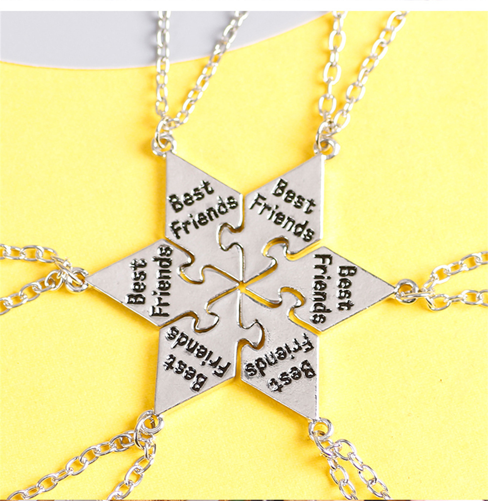 Men'S Accessories Best - Collier meilleur ami, pendentif pentagramme créatif,
