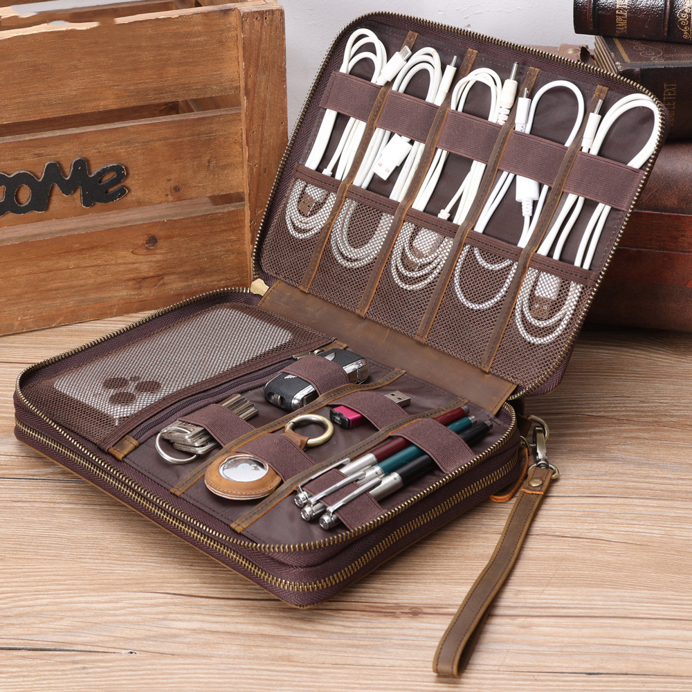 Men Accessories Box - Sac d'accessoires de câble de voyage