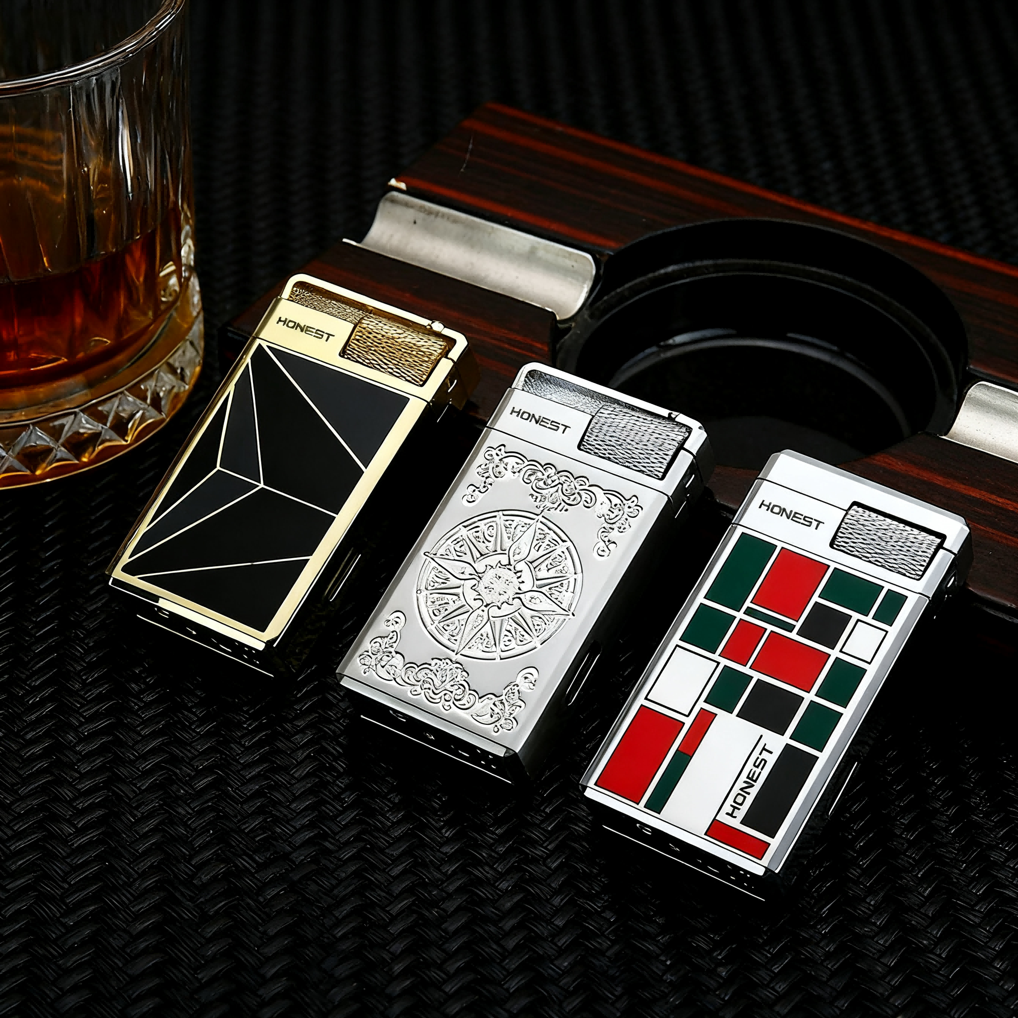 Lighter Windproof - Briquet à gaz coupe-vent HONEST Direct