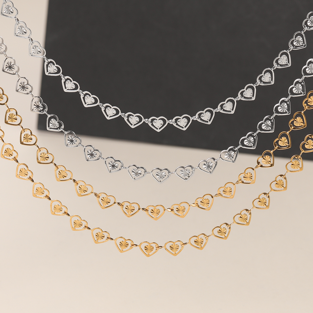 Chaînes Double cœur de pêche e - Men Accessories Chain avis et prix