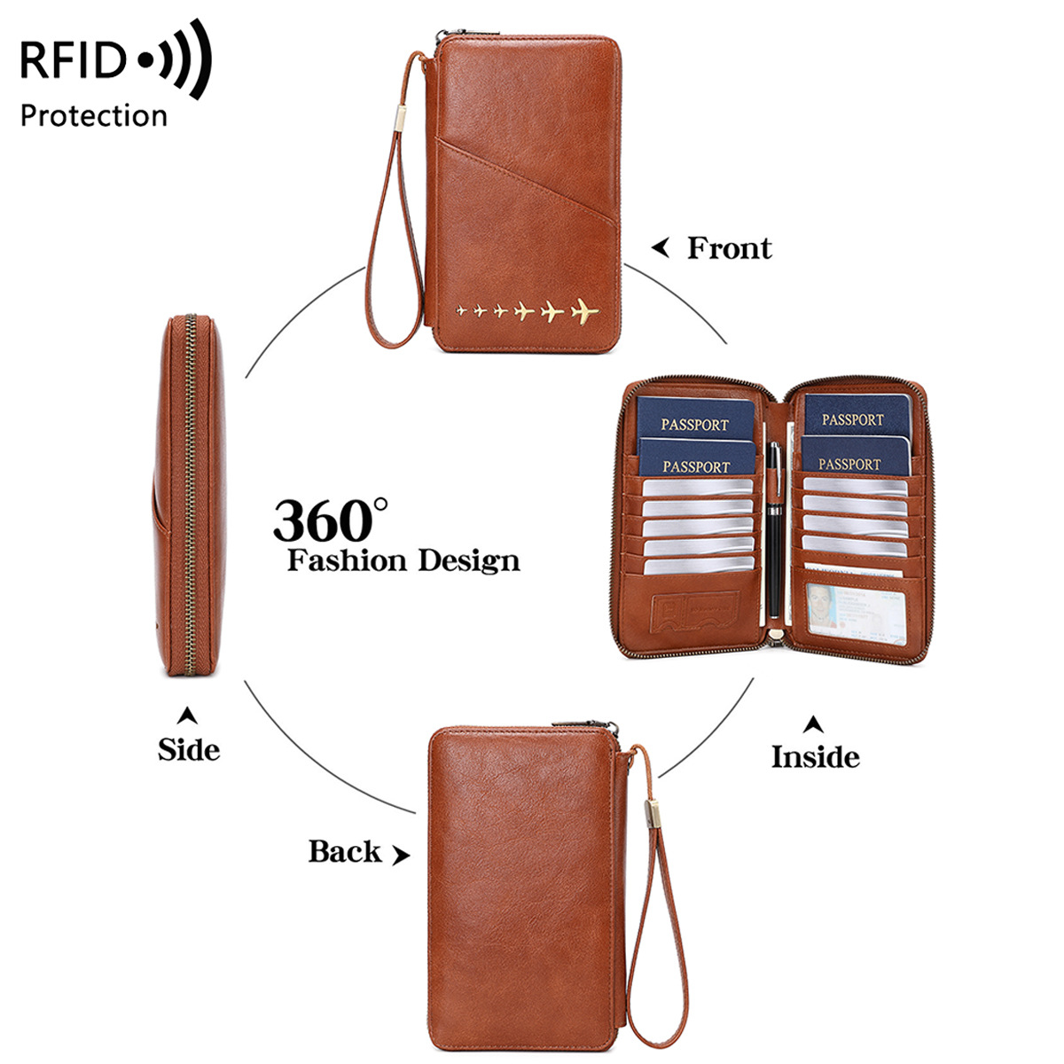 Portefeuille de voyage tendanc - Passport Wallet Rfid avis et prix