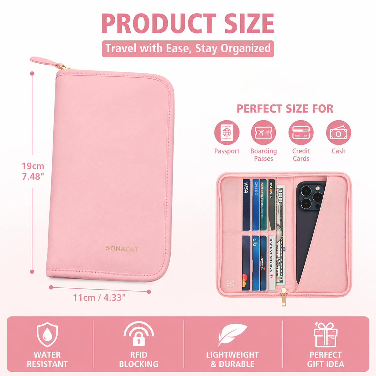 Porte-passeport anti-RFID, por - Men'S Accessories Holder avis et prix