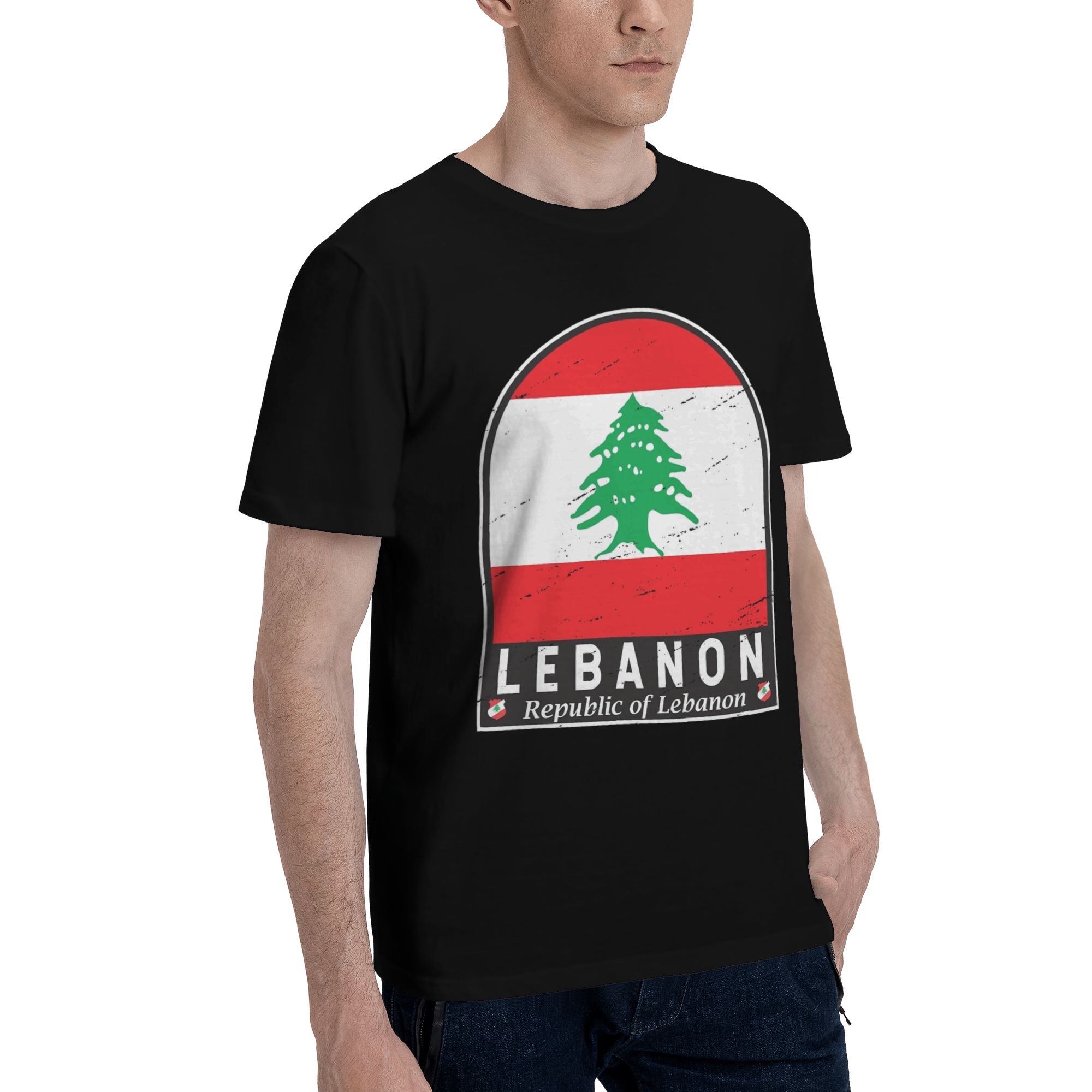 T-shirts en coton avec imprimé - Men Accessories Lebanon avis et prix