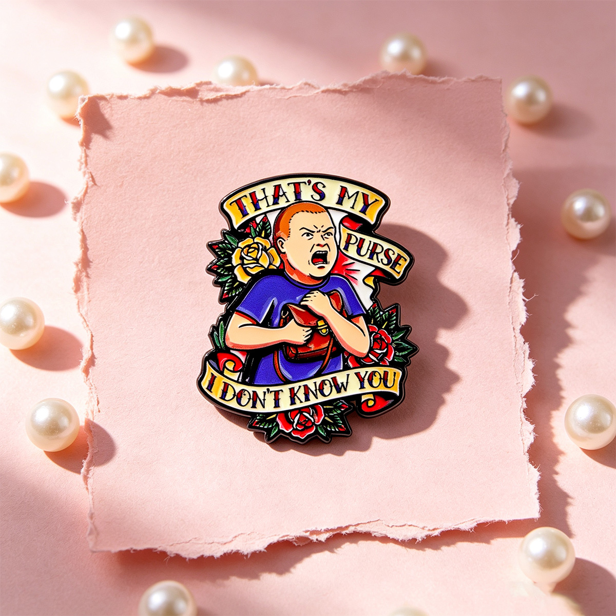 Broche émaillée avec citation  - Men'S Accessories Quotes avis et prix