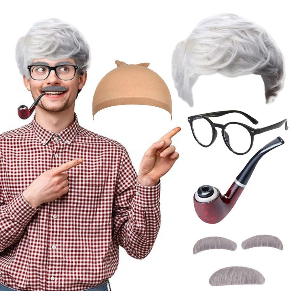 Grand-père Cos perruque costum - Men'S Accessories Clothing avis et prix