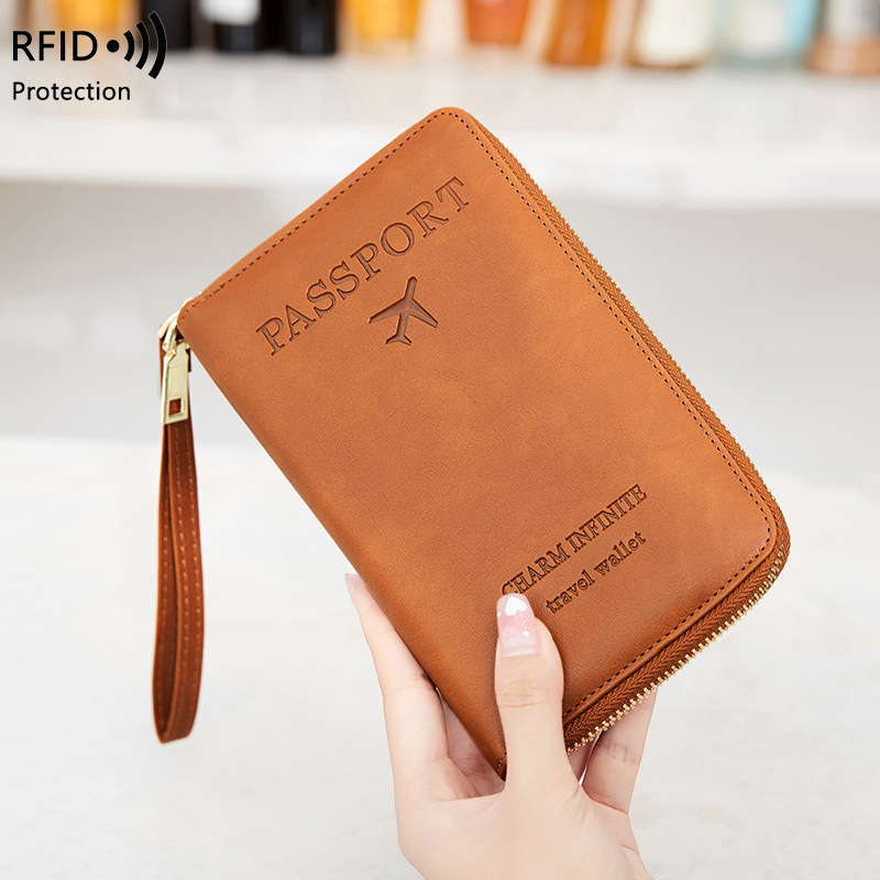 Couverture de passeport en cui - Passport Wallet Rfid avis et prix