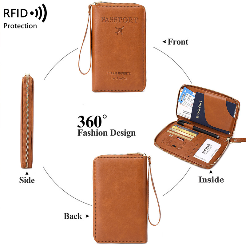 Couverture de passeport en cui - Passport Wallet Rfid avis et prix