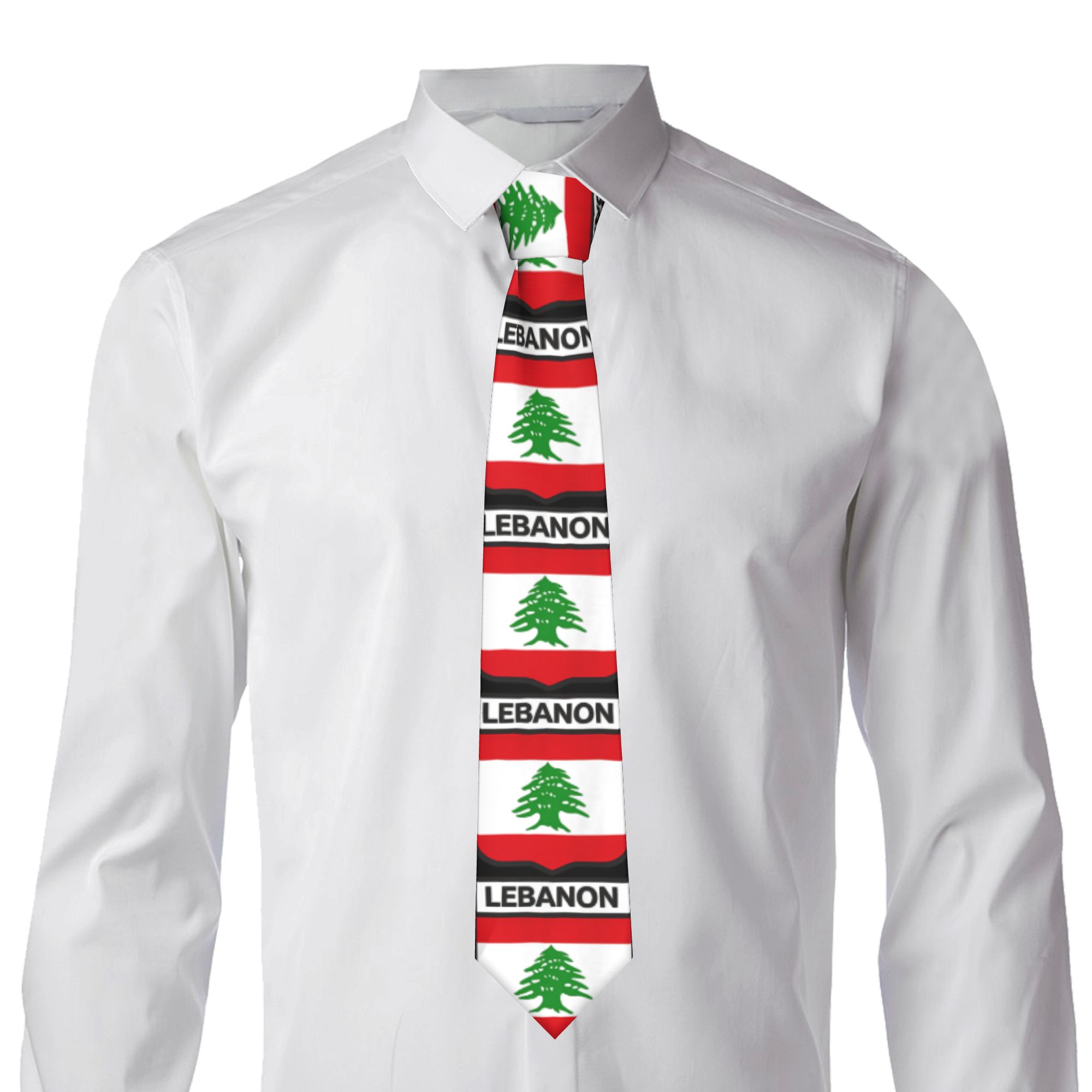 Cravate à motif drapeau libana - Men Accessories Lebanon avis et prix