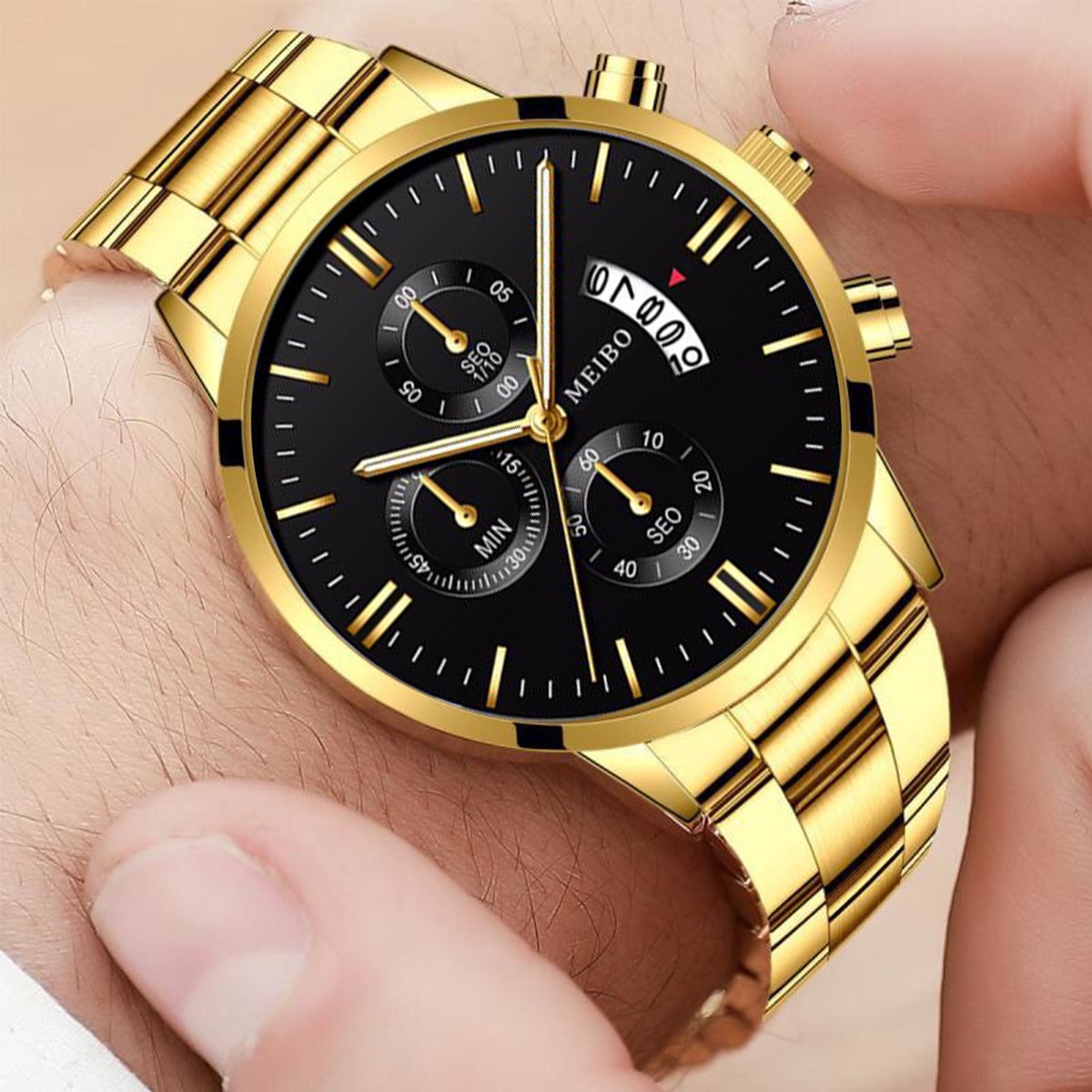 Ensemble de 4 montres et brace - Men Accessories Elegant avis et prix