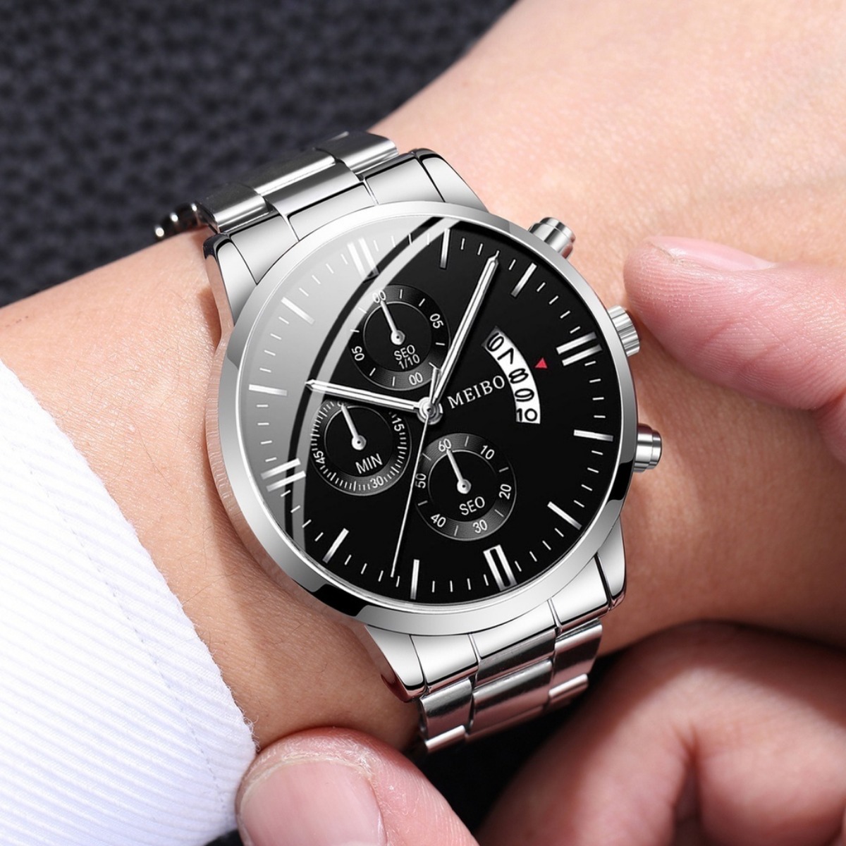 Ensemble de 4 montres et brace - Men Accessories Elegant avis et prix
