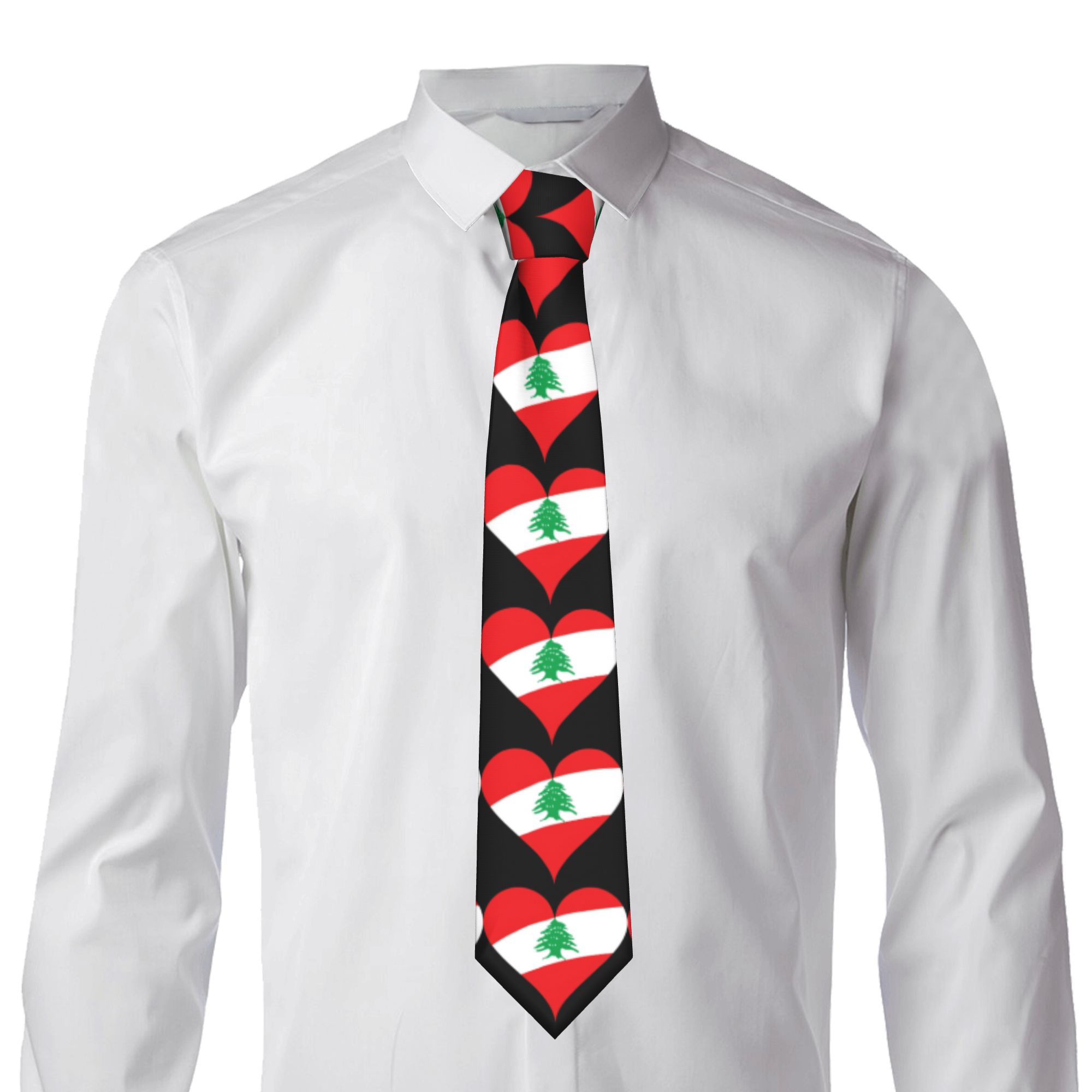 Cravate Cœur Drapeau du Liban  - Men Accessories Lebanon avis et prix
