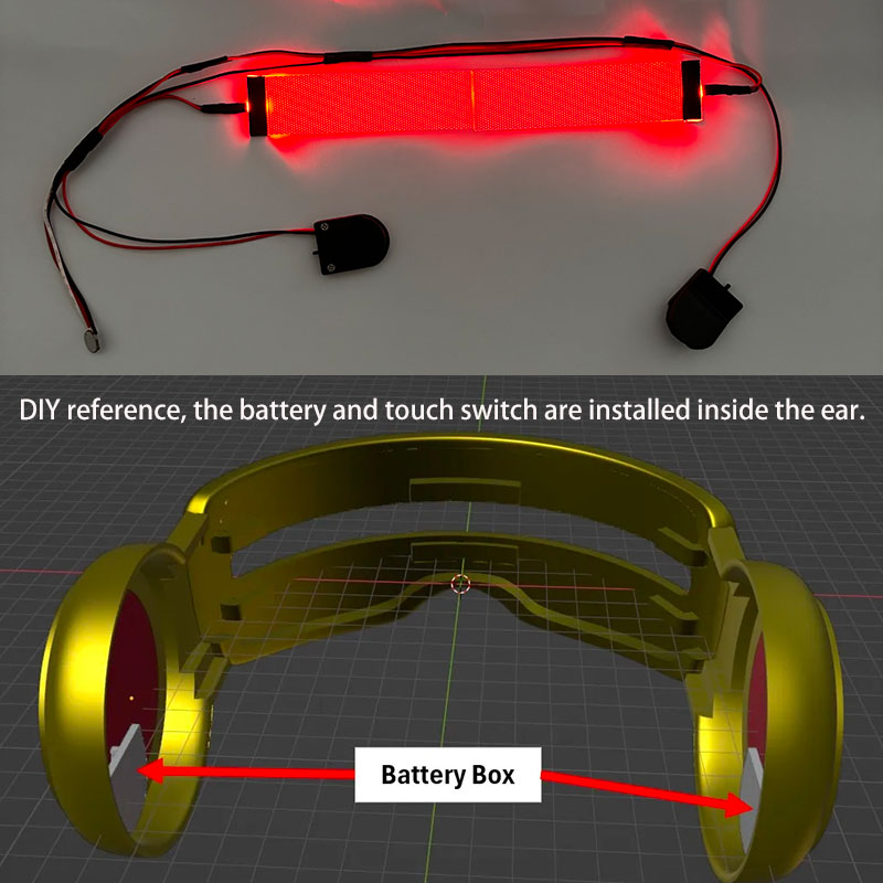 Analyste de cosplay LED flexib - Men Accessories Combo avis et prix