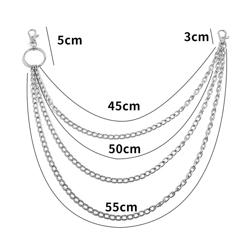 Chaîne de ceinture en métal à  - Men Accessories Chain avis et prix