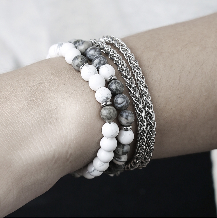 Ensemble de bracelets en pierr - Men Accessories Amazon avis et prix