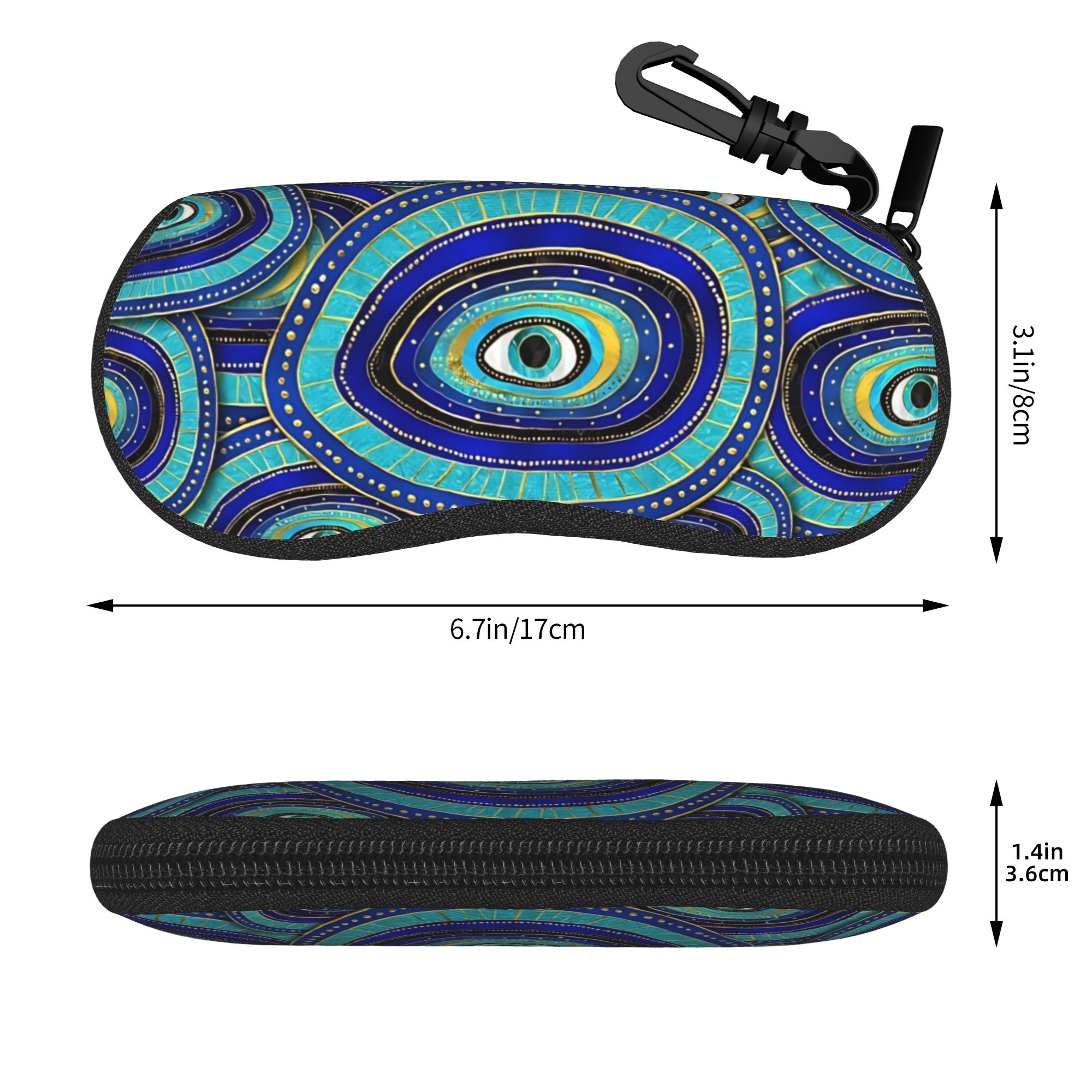 Étui à lunettes motif amulette - Men Accessories Evil Eye avis et prix