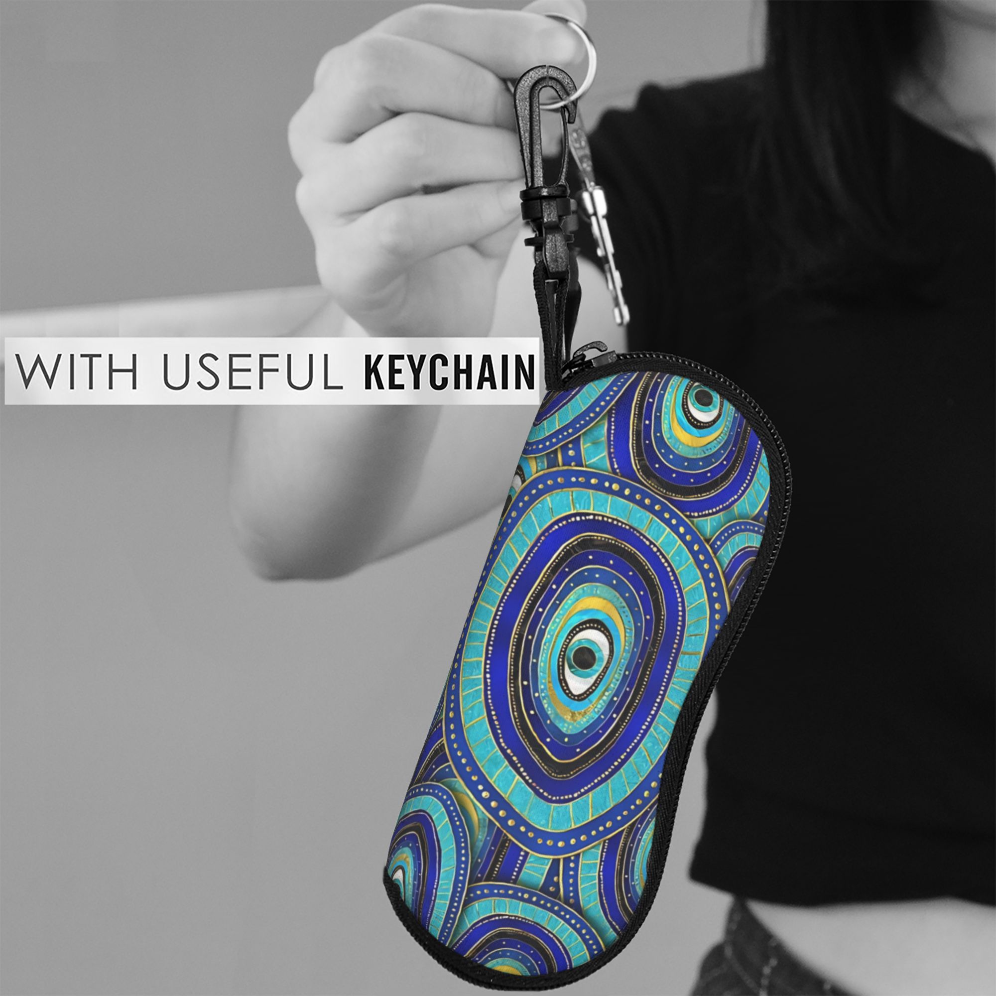 Étui à lunettes motif amulette - Men Accessories Evil Eye avis et prix