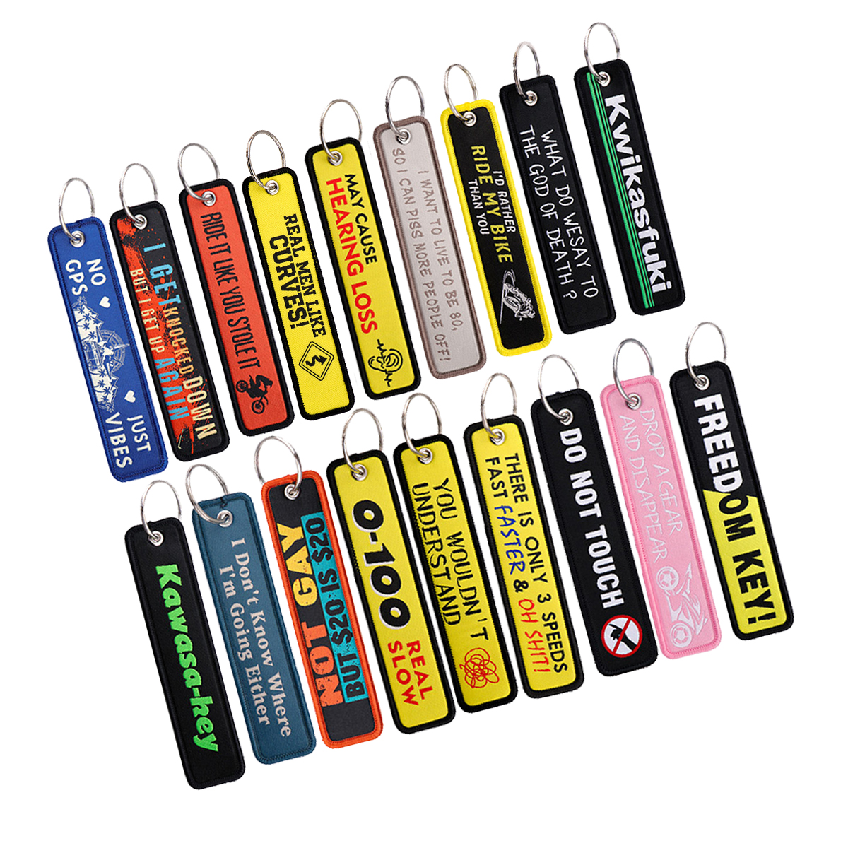 Porte-clés brodés avec citatio - Men'S Accessories Quotes avis et prix