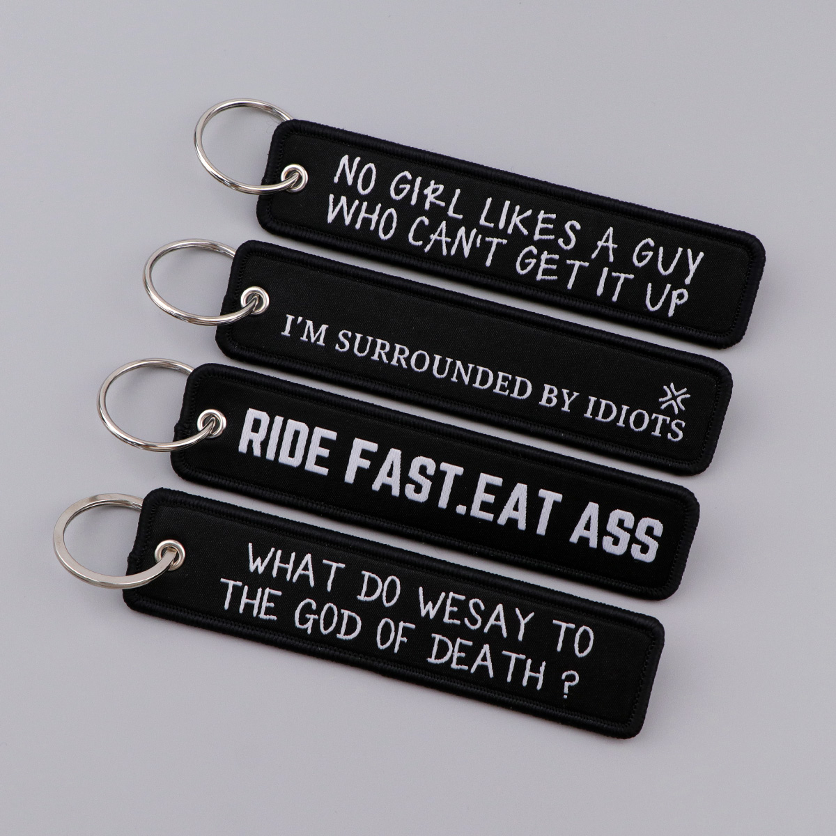 Porte-clés brodés avec citatio - Men'S Accessories Quotes avis et prix