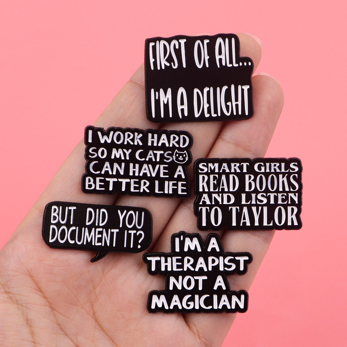 Badges en émail avec citations - Men'S Accessories Quotes avis et prix