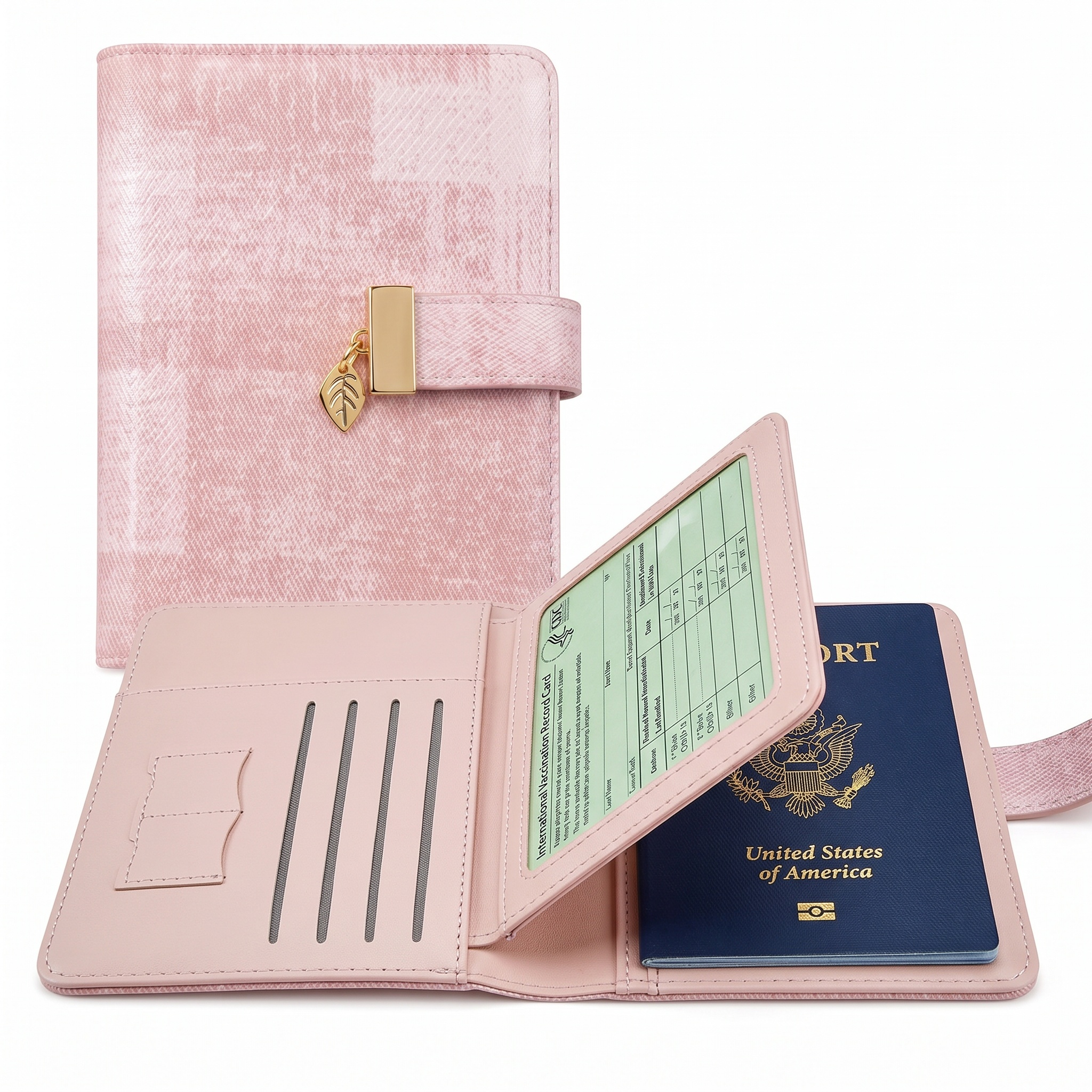 Pomelo Best Pink Plaid RFID Bl - Passport Wallet Rfid avis et prix