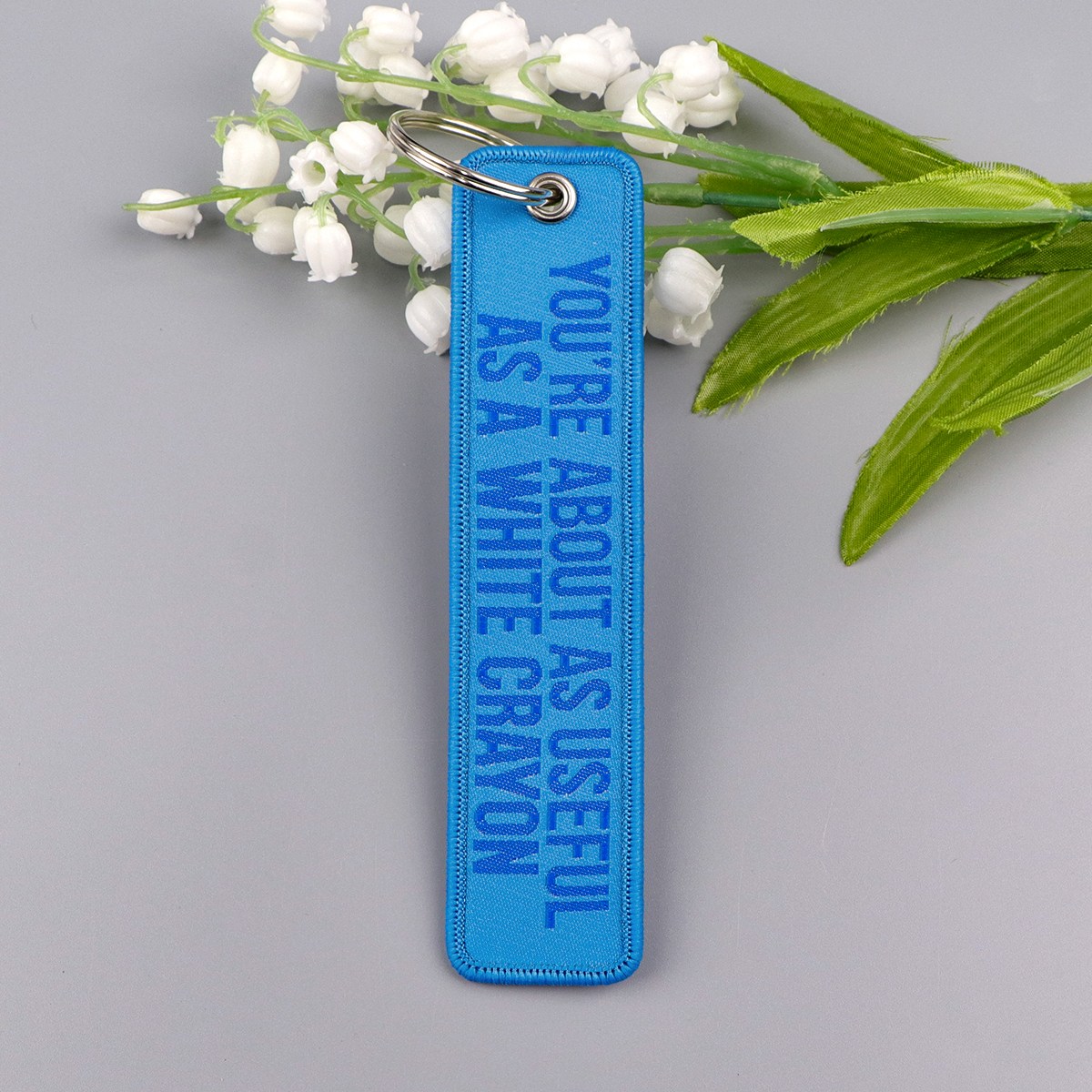 Porte-clés brodé Koi, étiquett - Men'S Accessories Quotes avis et prix