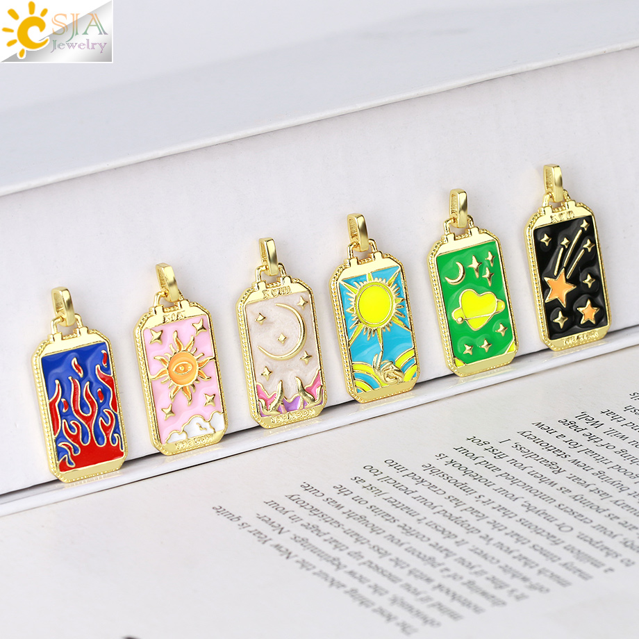 Pendentif cartes de Tarot en é - Men Accessories Evil Eye avis et prix
