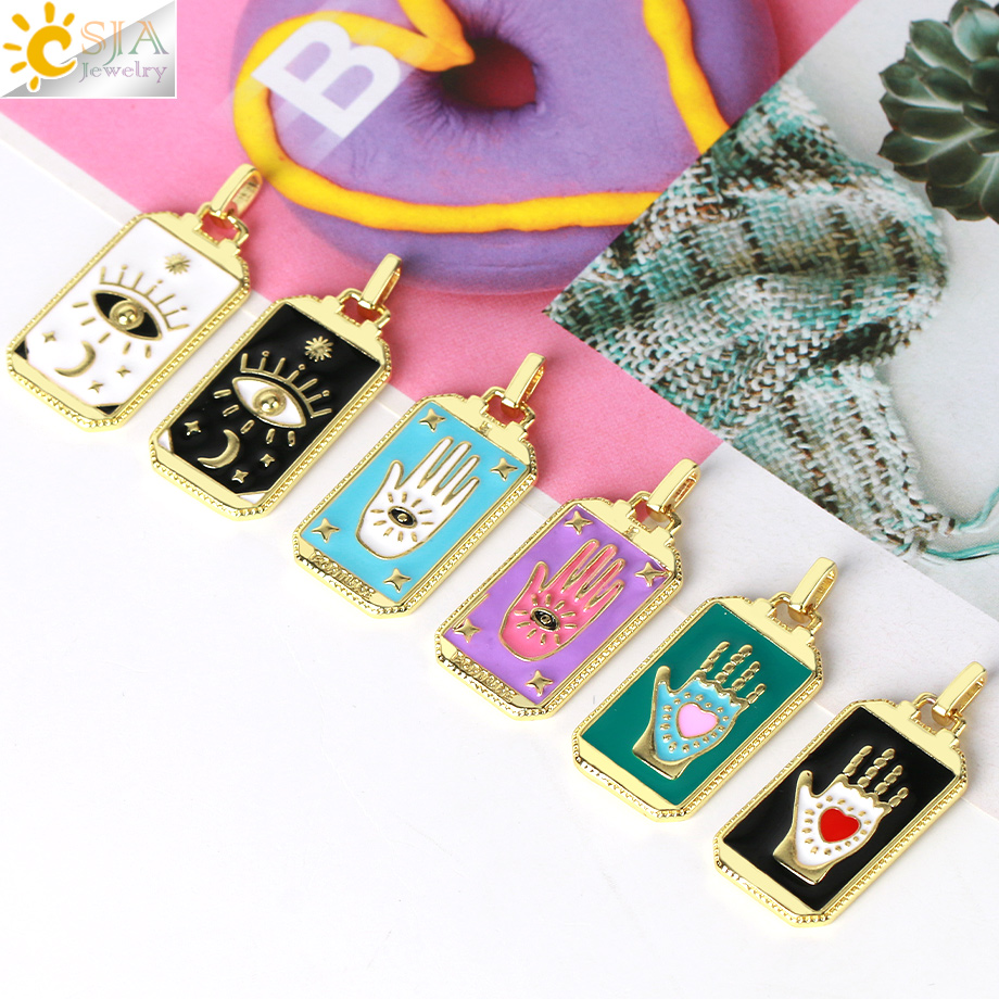 Pendentif cartes de Tarot en é - Men Accessories Evil Eye avis et prix