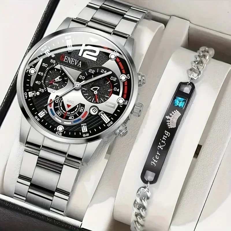 Ensemble de 2 montres à quartz - Men Accessories Elegant avis et prix